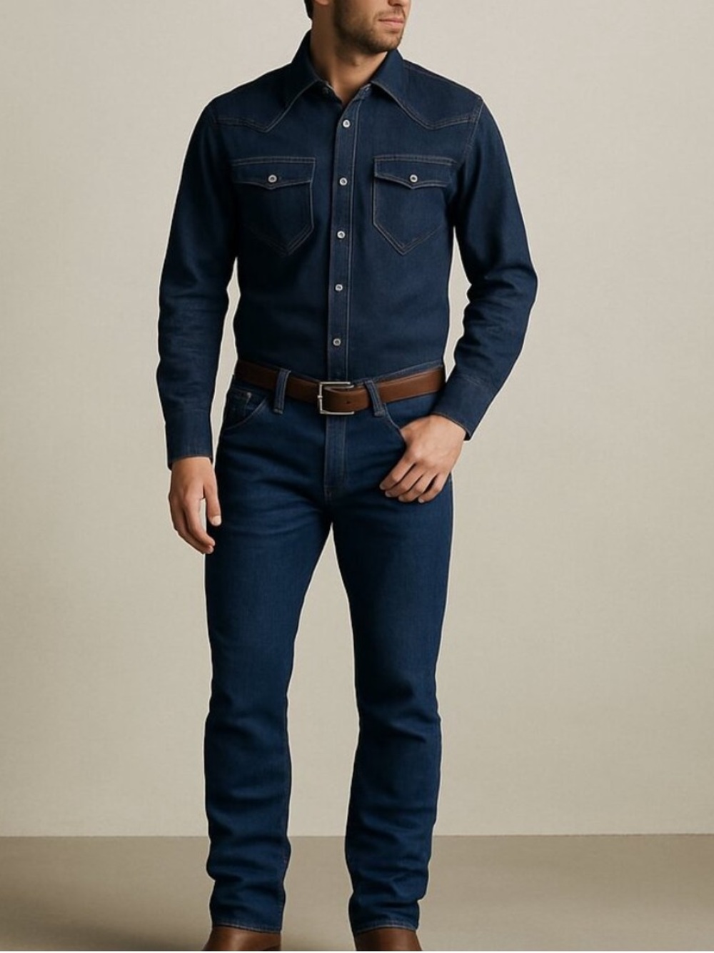 NWT Tecovas Men's Blue Relaxed Jeans 36 x 32